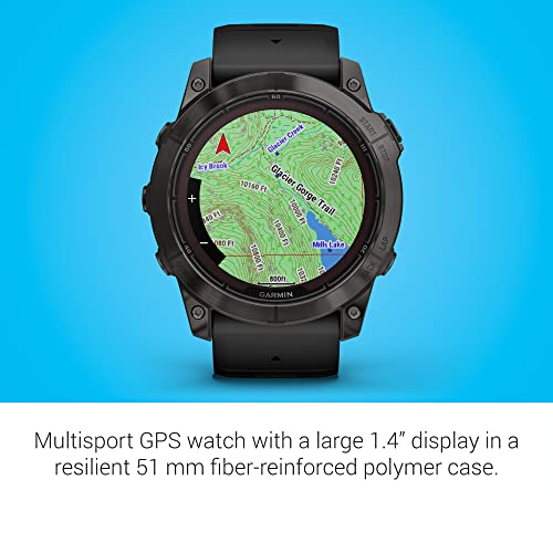 Garmin fēnix 7X Pro Sapphire Solar, Multisport GPS Smartwatch, Built-in Flashlight, Solar Charging Capability, Black - MTB Deal