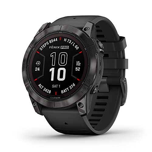 Garmin fēnix 7X Pro Sapphire Solar, Multisport GPS Smartwatch, Built-in Flashlight, Solar Charging Capability, Black - MTB Deal